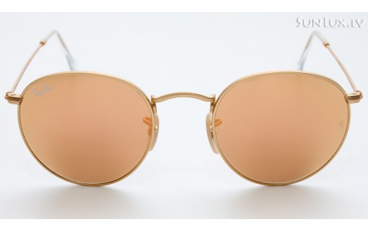 Ray-Ban Round Flash Lenses (RB3447 112/Z2 50mm) saules brilles